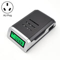 Cargador de batería de 4 ranuras CA 100-240V para pilas AA y AAA, con pantalla LCD, enchufe AU