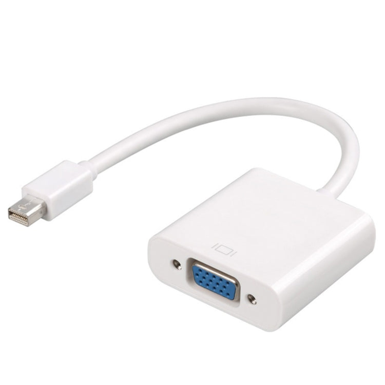 Adaptador de cable Mini DisplayPort a VGA 1080P, Mini DP to VGA (White), Mini DP to VGA (Black)