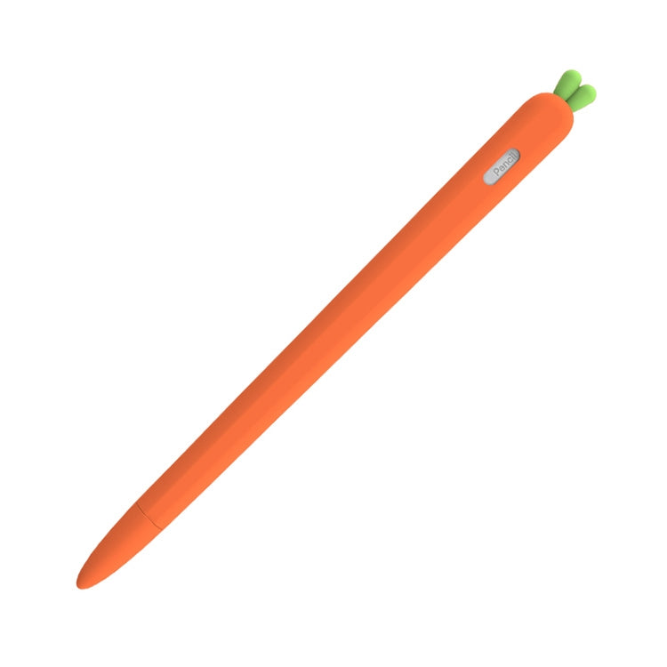 LOVE MEI para Apple Pencil 2 funda protectora de silicona con forma de zanahoria Stylus Pen, For Apple Pencil 2