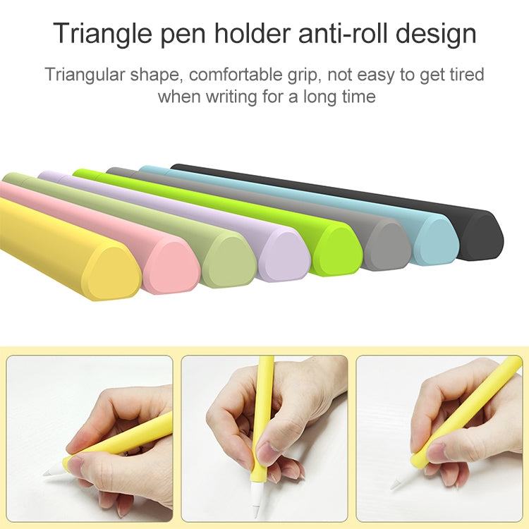 LOVE MEI para Apple Pencil 1 funda protectora de silicona con forma triangular Stylus Pen, For Apple Pencil 1