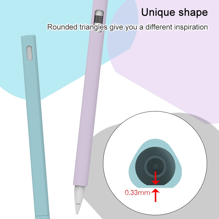 LOVE MEI para Apple Pencil 1 funda protectora de silicona con forma triangular Stylus Pen, For Apple Pencil 1