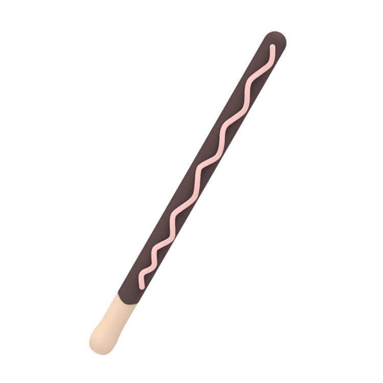 LOVE MEI para Apple Pencil 2 diseño de rayas Stylus Pen funda protectora de silicona, For Apple Pencil 2
