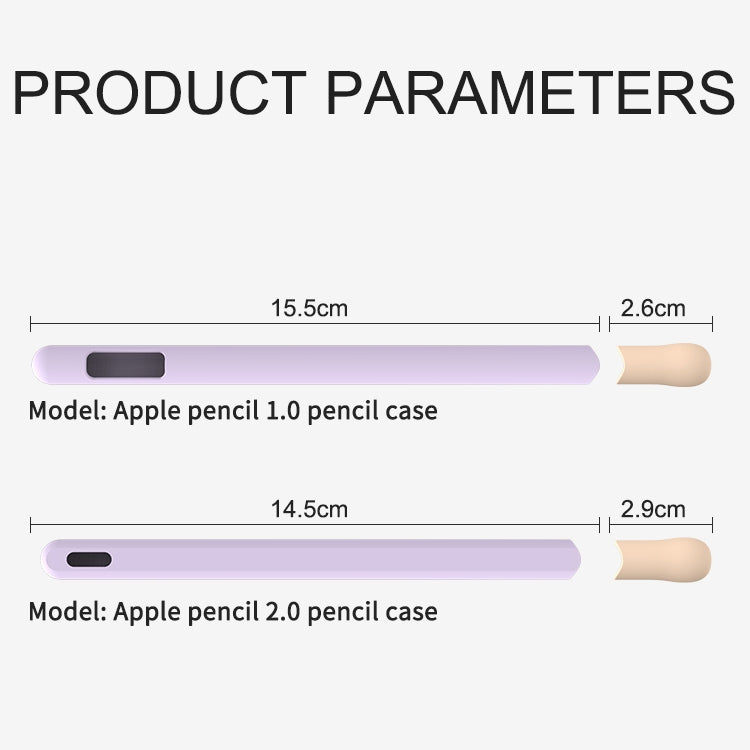 LOVE MEI para Apple Pencil 2 diseño de rayas Stylus Pen funda protectora de silicona, For Apple Pencil 2