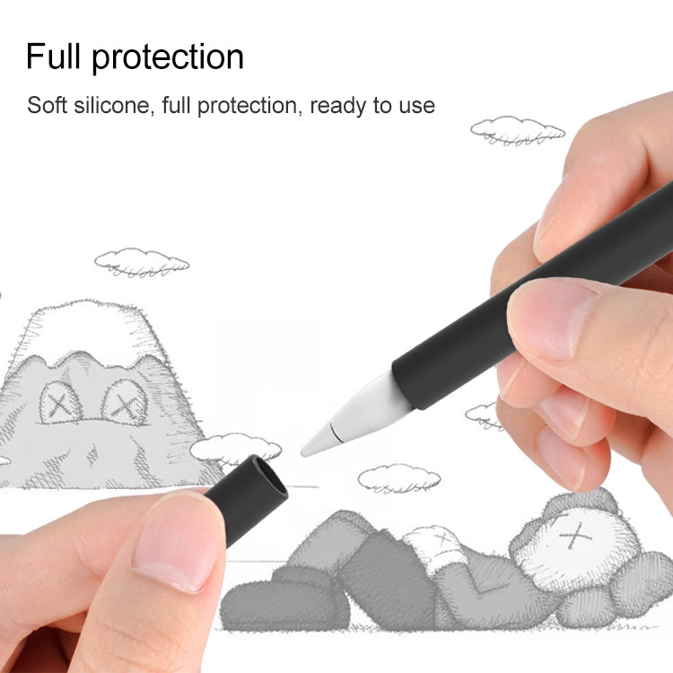 LOVE MEI para Apple Pencil 2 funda protectora de silicona con forma de dedo medio Stylus Pen, For Apple Pencil 2