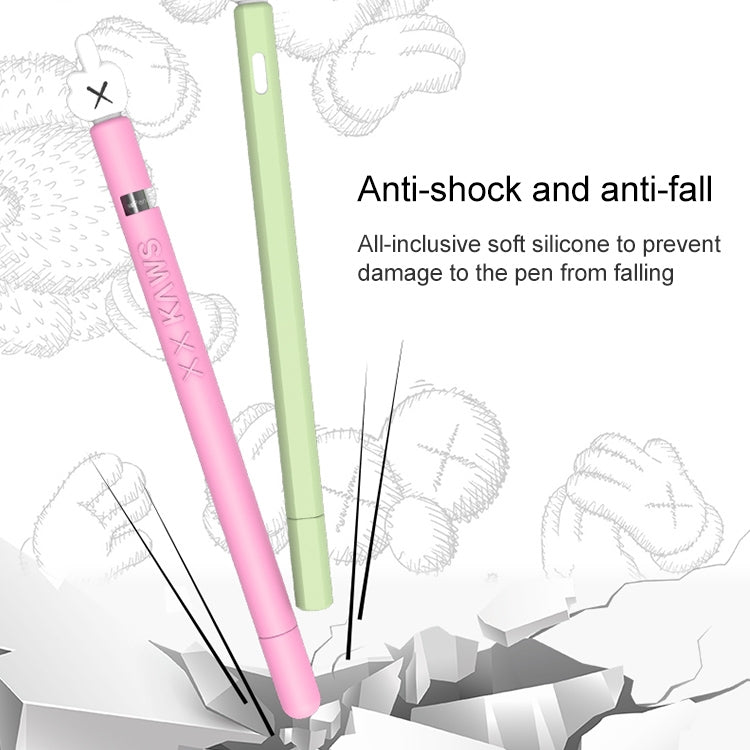 LOVE MEI para Apple Pencil 2 funda protectora de silicona con forma de dedo medio Stylus Pen, For Apple Pencil 2