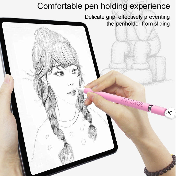 LOVE MEI para Apple Pencil 1 funda protectora de silicona con forma de dedo medio Stylus Pen, For Apple Pencil 1