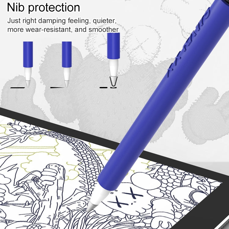 LOVE MEI para Apple Pencil 1 funda protectora de silicona con forma de dedo medio Stylus Pen, For Apple Pencil 1