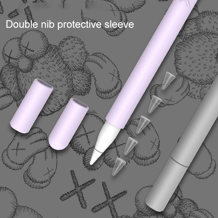 LOVE MEI para Apple Pencil 1 funda protectora de silicona con forma de dedo medio Stylus Pen, For Apple Pencil 1