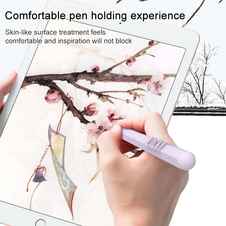 LOVE MEI para Apple Pencil 1 número letra diseño Stylus Pen funda protectora de silicona, For Apple Pencil 1