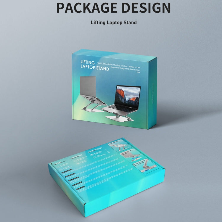 Soporte para portátil ajustable con elevación R-JUST, Laptop Stand