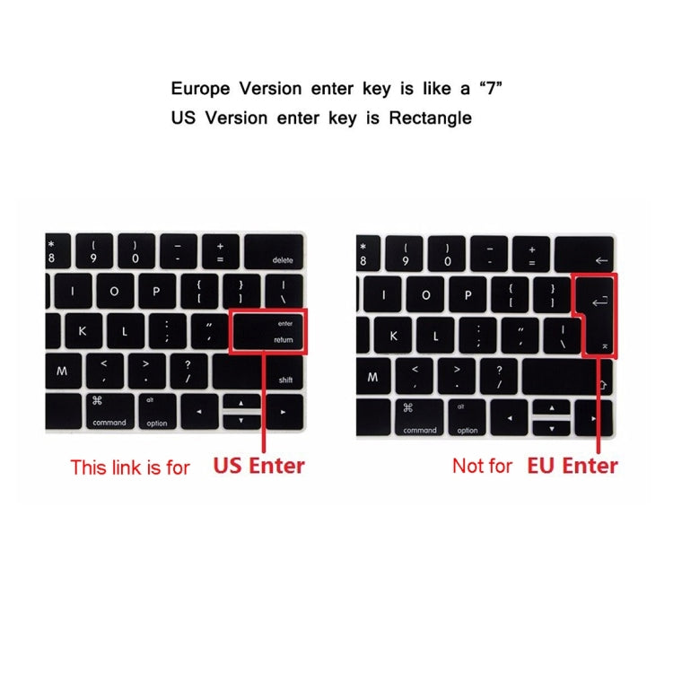 ENKAY Hat-Prince 2 en 1 Estuche protector de plástico rígido esmerilado + Funda protectora de teclado de TPU ultrafina versión de EE. UU. para el nuevo MacBook Pro 2016 de 15,4 pulgadas con barra táctil (A1707), 15.4 inch with Touch Bar US Version     ...