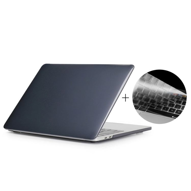 ENKAY Hat-Prince 2 en 1 Estuche protector de plástico rígido de cristal + Funda protectora de teclado de TPU ultrafina versión de EE. UU. para el nuevo MacBook Pro 2016 de 15,4 pulgadas con barra táctil (A1707), 15.4 inch with Touch Bar US Version     ...