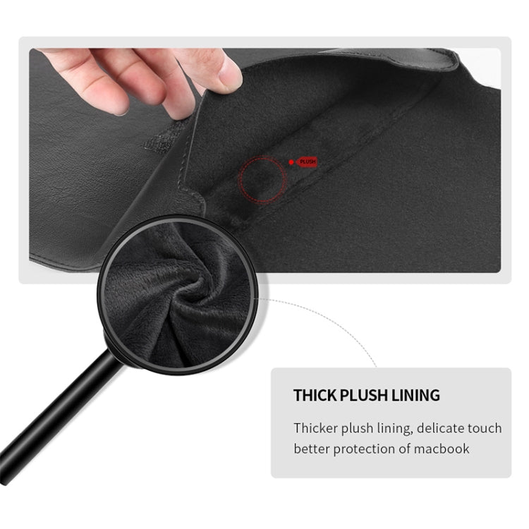 Bolsa universal 4 en 1 impermeable de piel sintética para portátil con asa, soporte y portalápices + 2 enrolladores + bolsa para ratón + juego de bolsa cargador para portátiles de 11/12 pulgadas, 11 / 12 inch, 11/12 inch