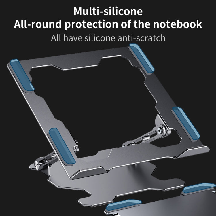 Soporte para portátil ajustable con elevación mecánica R-JUST HZ09, HZ09 Grey, HZ09 Silver