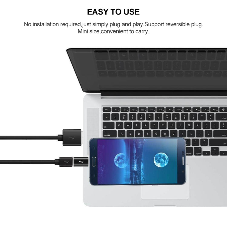 Adaptador de conector de puerto USB-C / Type-C macho a USB 2.0 hembra para el nuevo MacBook Air de 12 pulgadas, Huawei P9 y P9 Plus, HTC One M10, Xiaomi Mi 5S y 5S Plus y 5, Meizu PRO 6 y PRO 5, Letv,Google, OnePlus