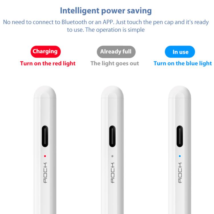 Lápiz capacitivo magnético activo reemplazable ROCK B03 para iPad 2018 o superior