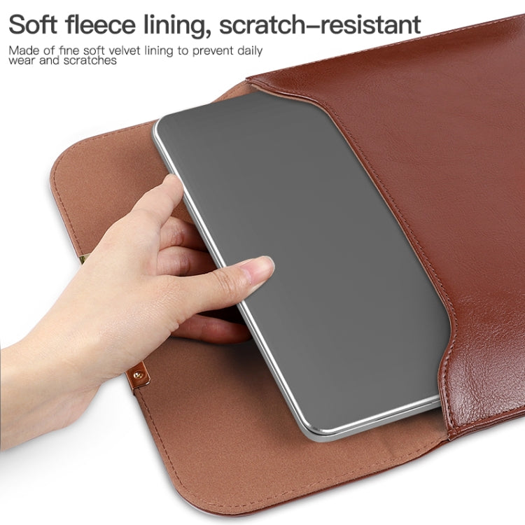 Laptop 2 en 1 de 13,3 pulgadas, funda de cuero PU con bolsa de almacenamiento para ratón