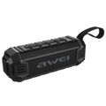 Wei Y280 IPX4 Altavoz Bluetooth Power Bank con graves mejorados, micrófono incorporado, compatible con tarjeta FM/USB/TF/AUX, Y280