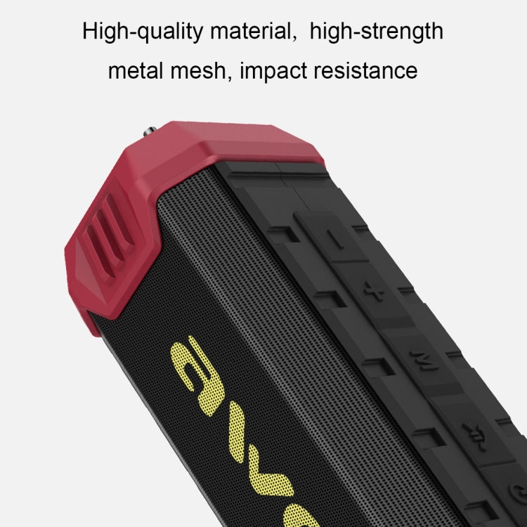 Wei Y280 IPX4 Altavoz Bluetooth Power Bank con graves mejorados, micrófono incorporado, compatible con tarjeta FM/USB/TF/AUX, Y280