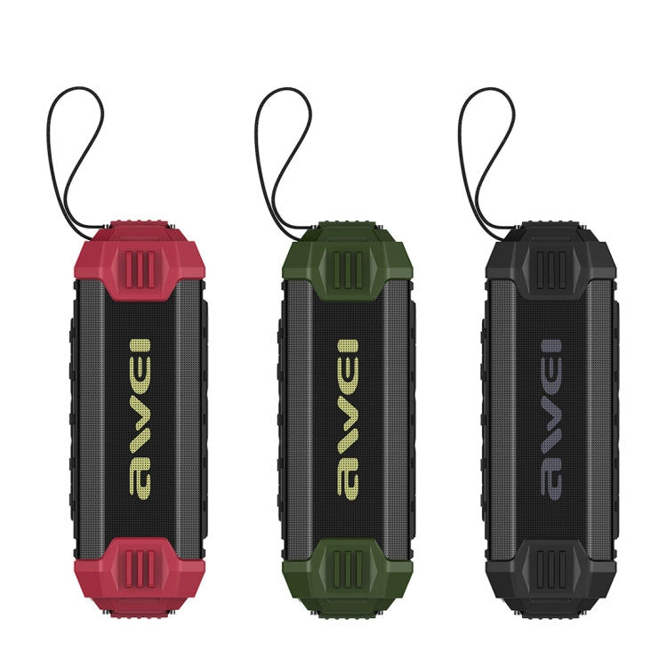 Wei Y280 IPX4 Altavoz Bluetooth Power Bank con graves mejorados, micrófono incorporado, compatible con tarjeta FM/USB/TF/AUX, Y280
