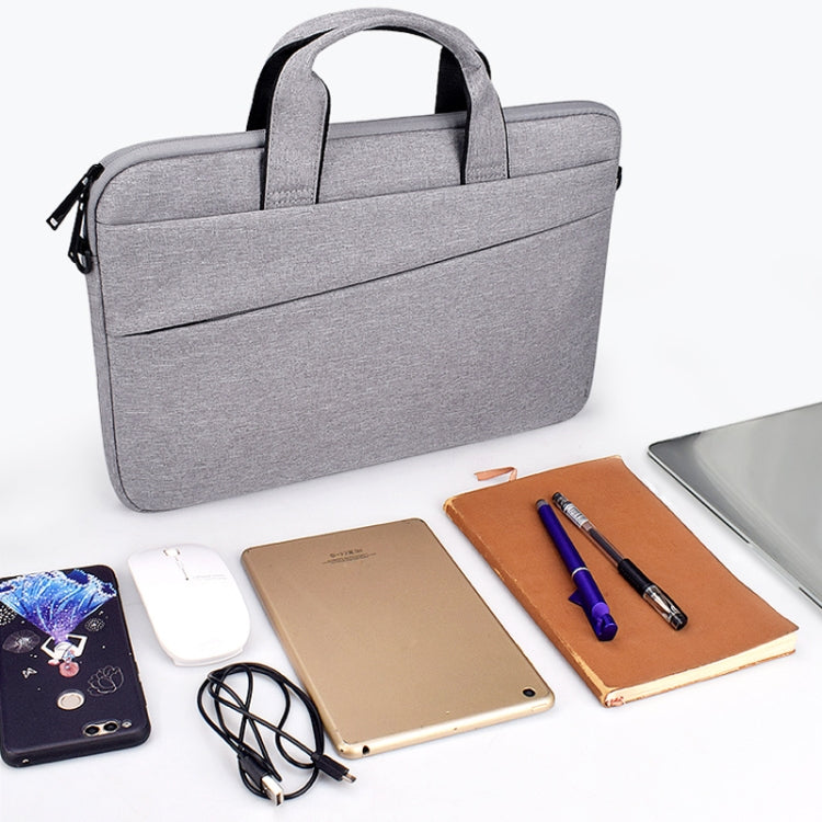 ST03S Bolsa portátil para tableta y portátil, con bolsillos laterales dobles, tela Oxford, mango suave, 14,1 pulgadas, 14.1 inch Black, 14.1 inch Pink, 14.1 inch Grey, 14.1 inch Deep Space Gray, 14.1 inch Navy Blue