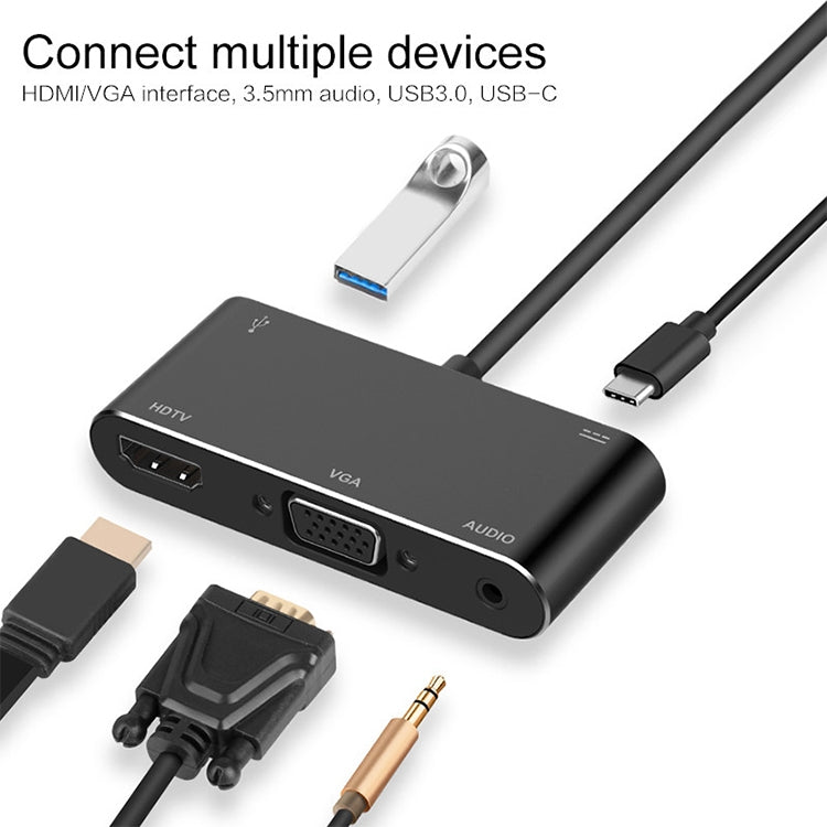 Convertidor USB-C / Tipo-C a HDMI /VGA /USB 3.0 /PD