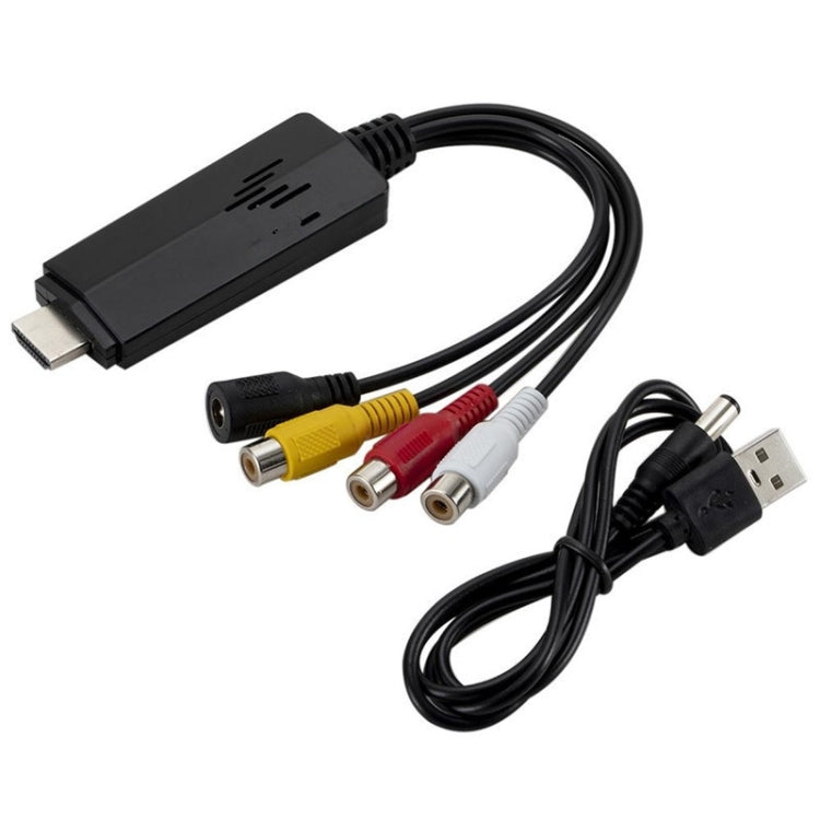 Adaptador convertidor de vídeo HD a 3RCA AV CVBS, HD Video to 3RCA