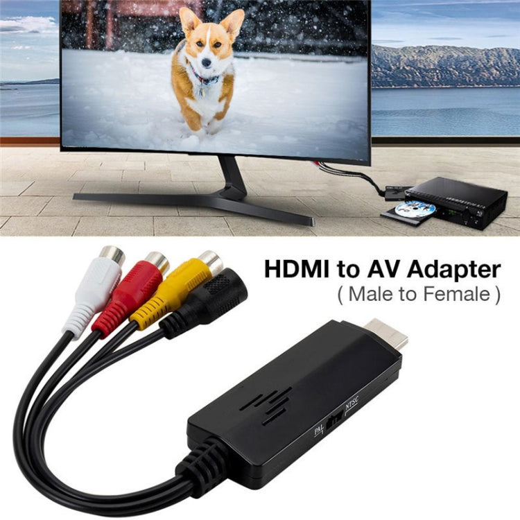 Adaptador convertidor de vídeo HD a 3RCA AV CVBS, HD Video to 3RCA