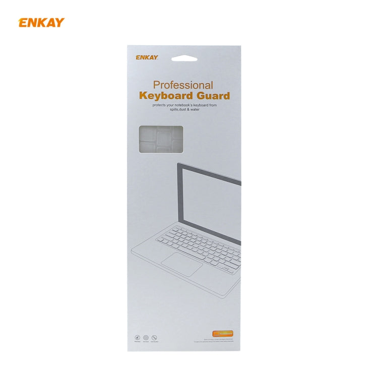ENKAY Funda protectora de teclado de TPU para MacBook Pro de 13,3 pulgadas A1706 / A1989 / A2159 y Pro de 15,4 pulgadas A1707 / A1990 (con barra táctil), versión de EE. UU.