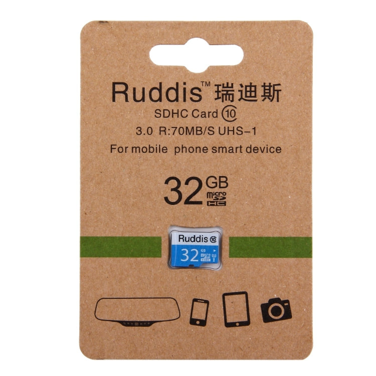 Tarjeta de memoria Ruddis de 32 GB de alta velocidad Clase 10 TF/Micro SDXC UHS-1(U1), 32GB