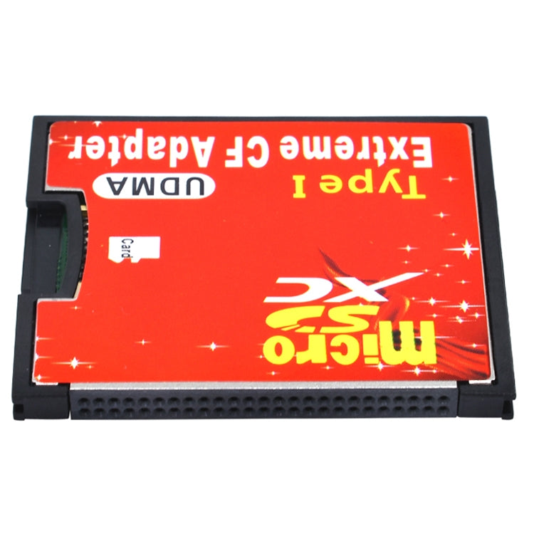 Adaptador de tarjeta de memoria Micro SD a CF Compact Flash, 1 zócalo, 1-Socket