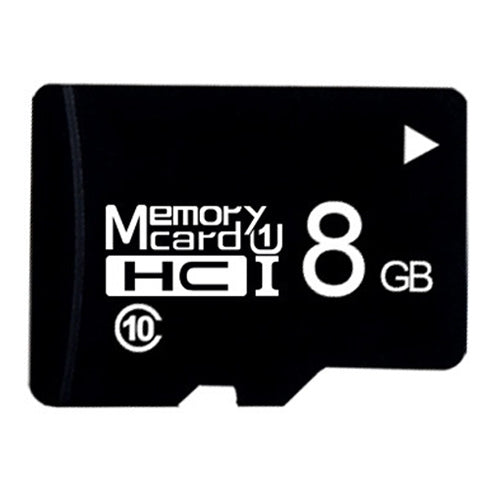Tarjeta de memoria TF (Micro SD) negra Clase 10 de alta velocidad de 8 GB, 8GB