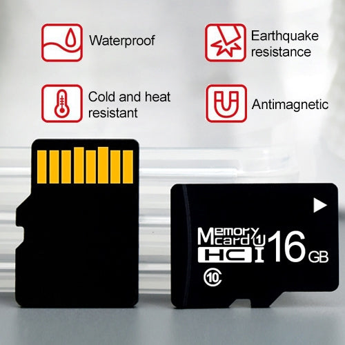 Tarjeta de memoria TF (Micro SD) negra Clase 10 de alta velocidad de 8 GB, 8GB