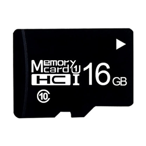 Tarjeta de memoria TF (Micro SD) negra Clase 10 de alta velocidad de 16 GB, 16GB