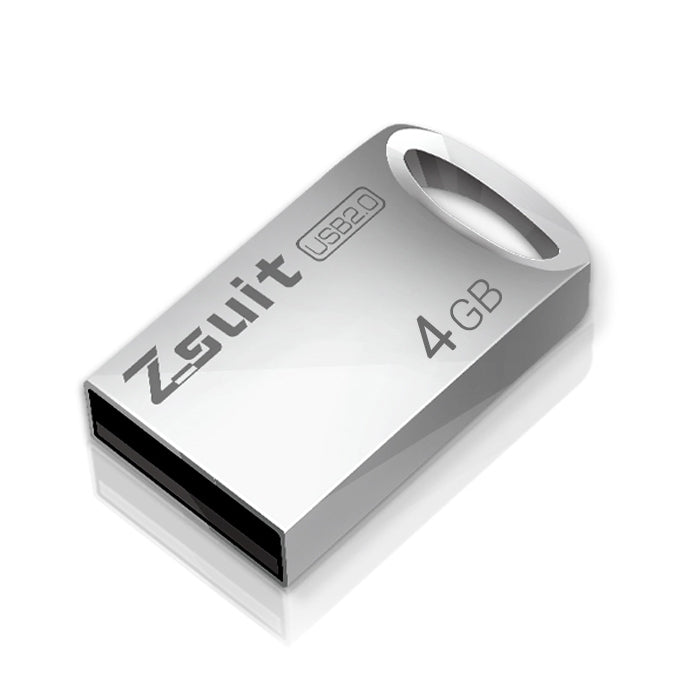 Zsuit 4GB USB 2.0 Mini disco flash USB con forma de anillo de metal, 4GB USB 2.0