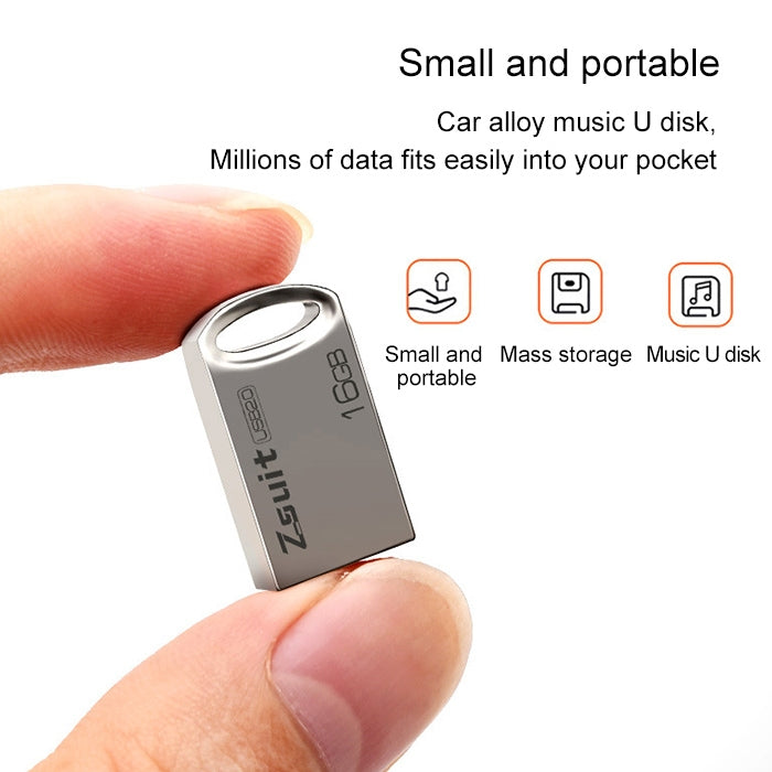 Zsuit 4GB USB 2.0 Mini disco flash USB con forma de anillo de metal, 4GB USB 2.0
