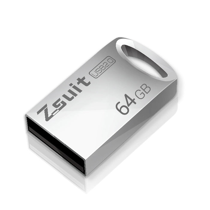 Zsuit 64GB USB 2.0 Mini disco flash USB con forma de anillo de metal, 64GB USB 2.0