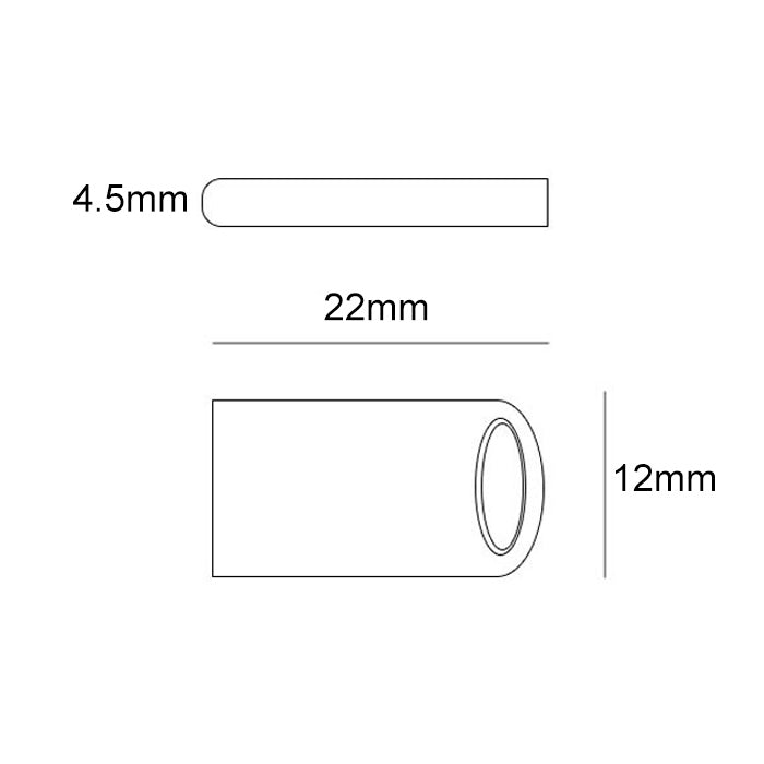 Zsuit 64GB USB 3.0 Mini disco flash USB con forma de anillo de metal, 64GB USB 3.0