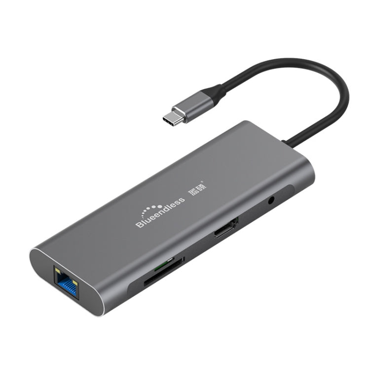 Base de expansión HUB multifunción tipo C / USB-C Blueendless 9 en 1, 9 In 1