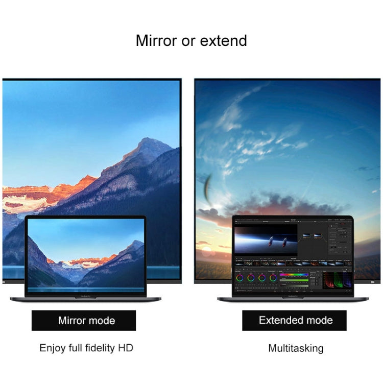 Blueendless 4 en 1 multifunción tipo C / USB-C a HDMI + PD + base de expansión HUB USB 3.0 dual, 4 In 1 HDMI + PD + Dual USB 3.0