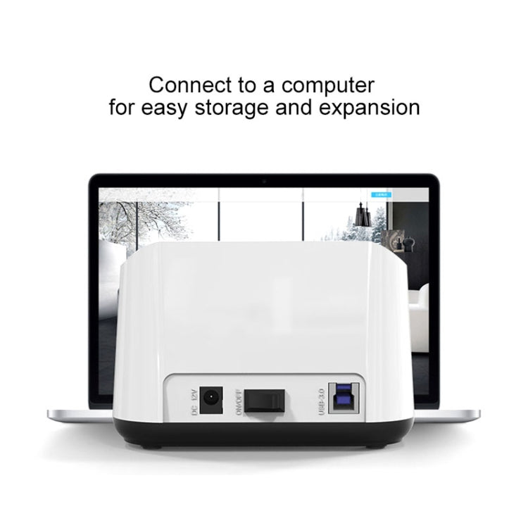 Base para disco duro Blueendless de 2,5/3,5 pulgadas SATA USB 3.0 de 2 bahías