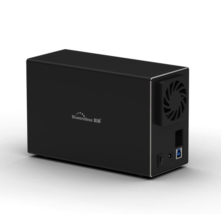 Interfaz Blueendless USB-B Caja externa HDD con matriz combinada RAID de 2 bahías de 3,5 pulgadas, USB-B