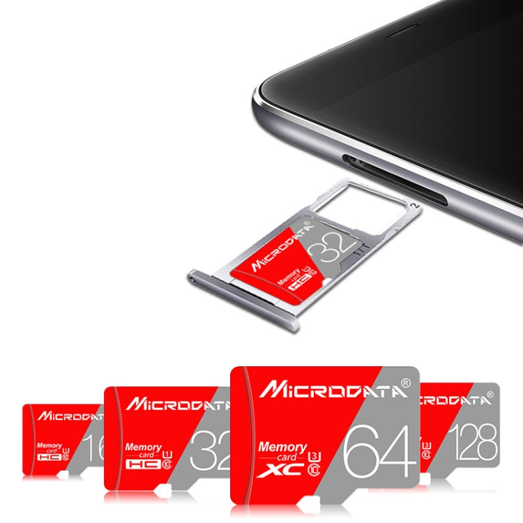 Tarjeta de Memoria MICRODATA 128GB Class10 Roja y Gris TF(Micro SD), 128GB