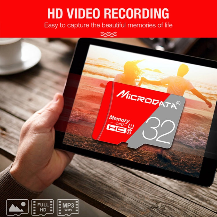 Tarjeta de Memoria MICRODATA 128GB Class10 Roja y Gris TF(Micro SD), 128GB