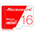 Tarjeta de memoria MICRODATA 16GB de alta velocidad U1 roja y blanca TF (Micro SD), 16GB