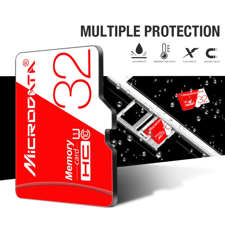 Tarjeta de memoria MICRODATA 16GB de alta velocidad U1 roja y blanca TF (Micro SD), 16GB