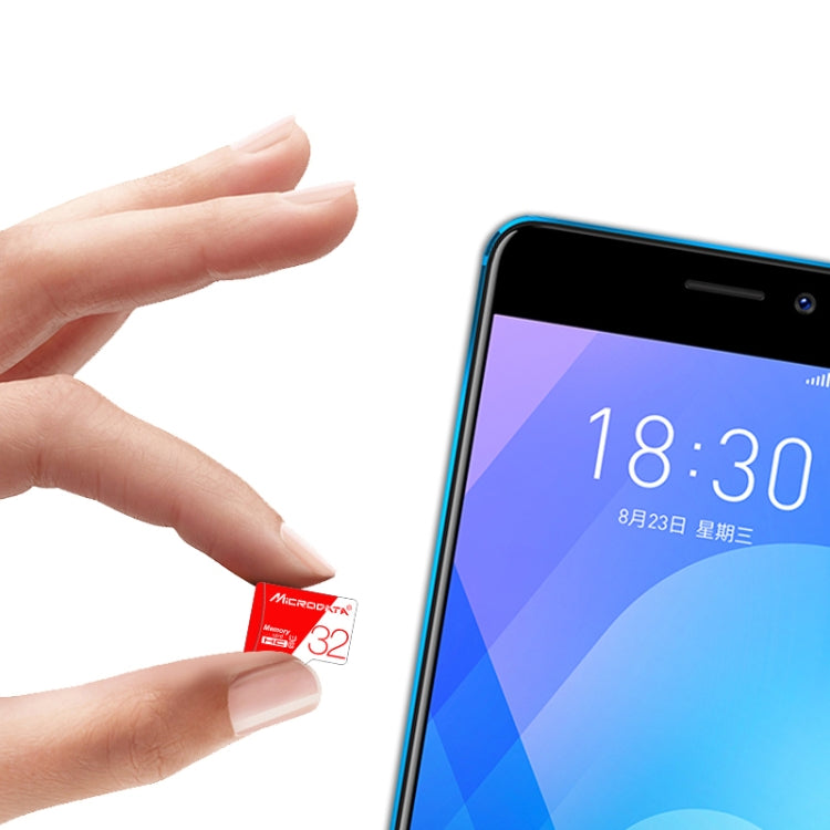 Tarjeta de memoria MICRODATA 128GB U3 de alta velocidad roja y blanca TF (Micro SD), 128GB