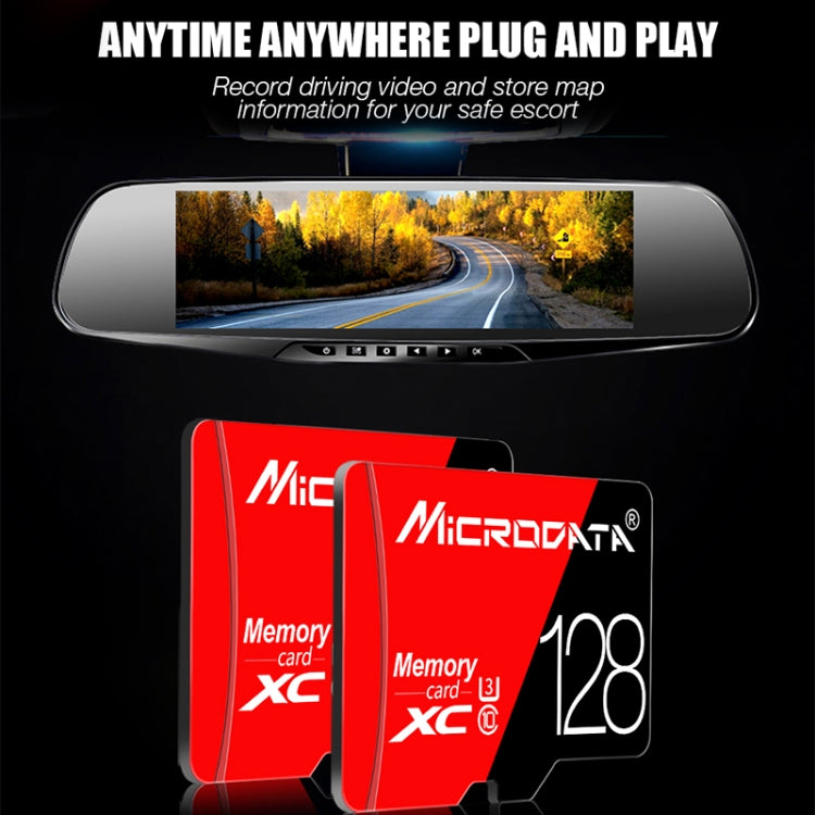 Tarjeta de memoria MICRODATA 16GB de alta velocidad U1 roja y negra TF (Micro SD), 16GB