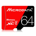 Tarjeta de memoria MICRODATA 64GB U3 de alta velocidad roja y negra TF (Micro SD), 64GB