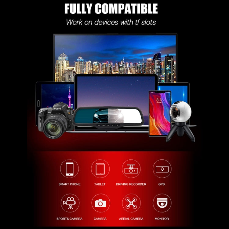 Tarjeta de memoria MICRODATA 64GB U3 de alta velocidad roja y negra TF (Micro SD), 64GB